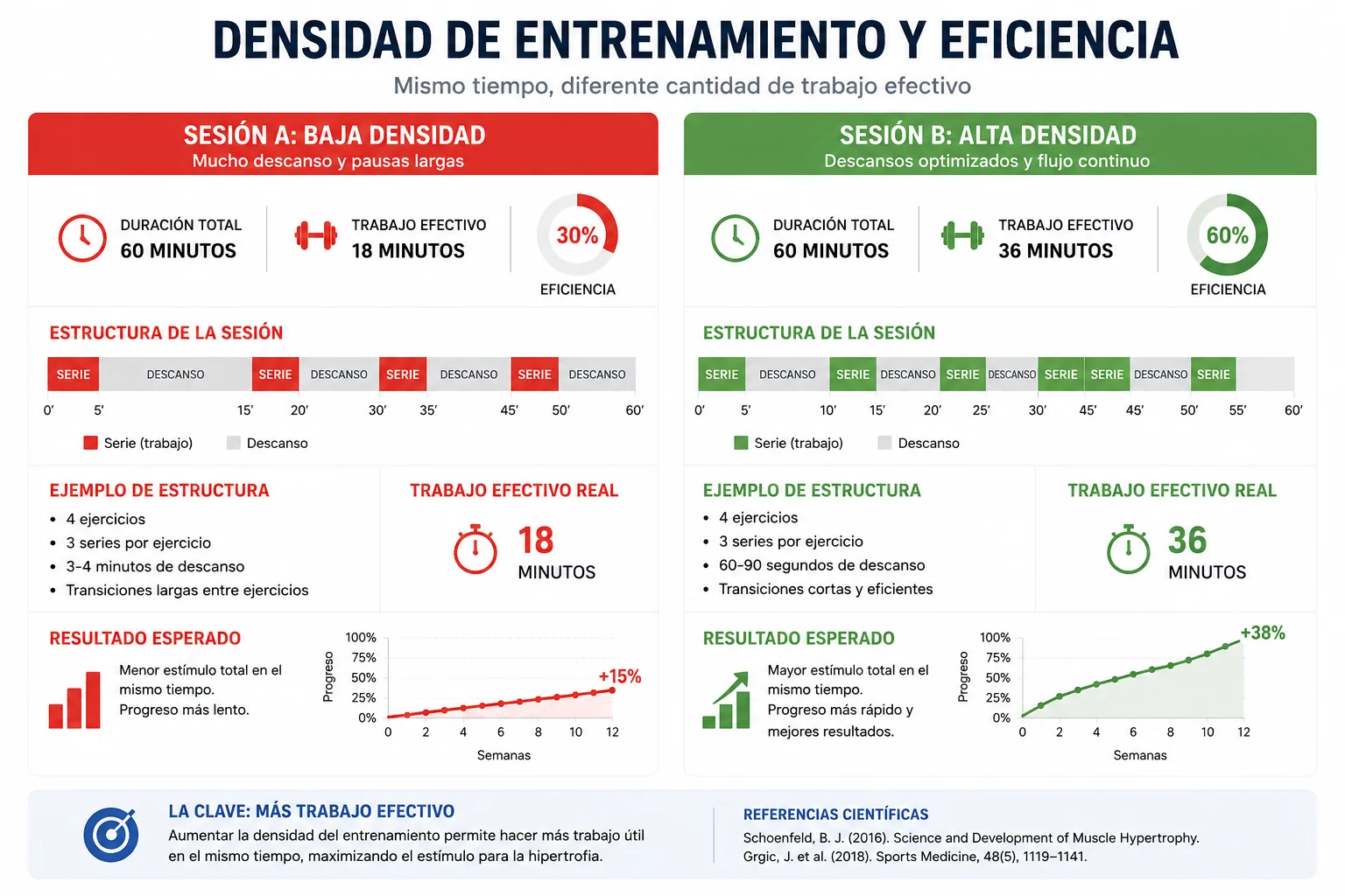 densità ed efficienza dell'allenamento
