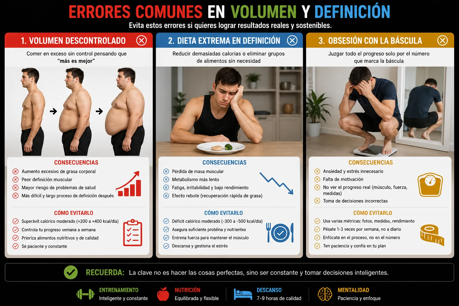 Erreurs courantes lors du volume et de la définition
